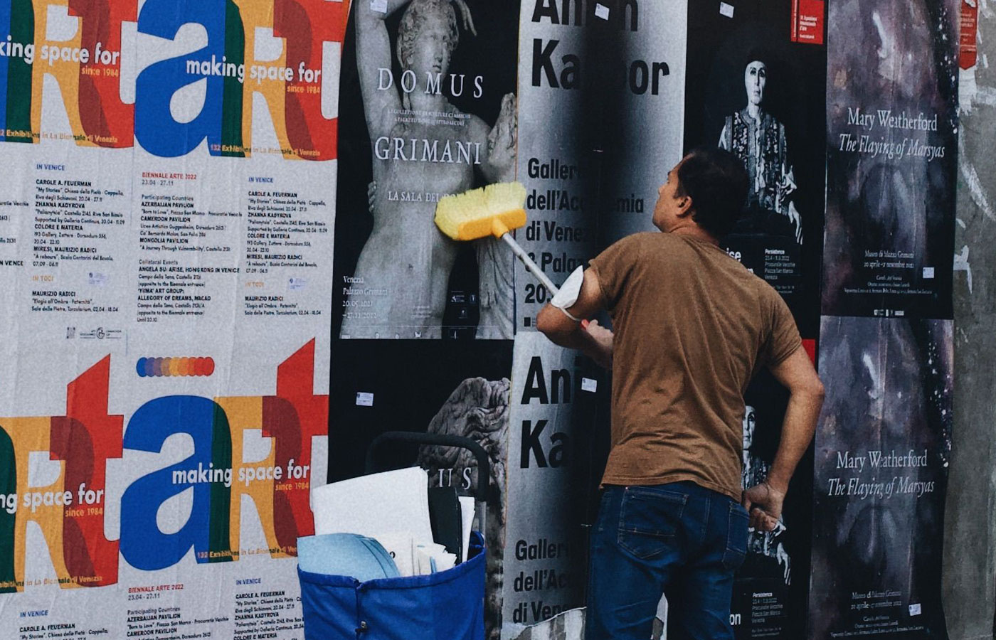 Dedicated wheatpaste poster installation street teams in Toronto
