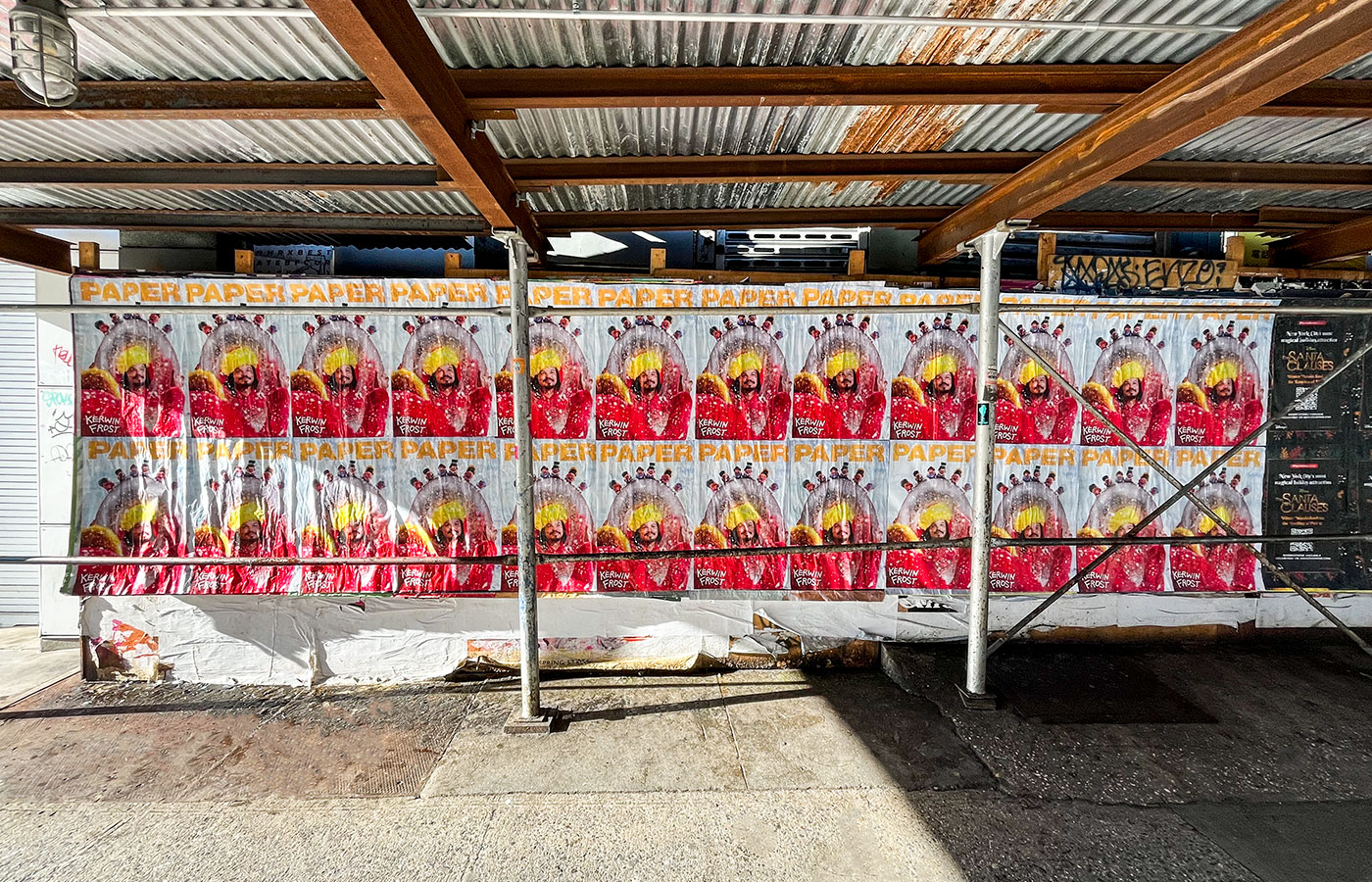 Wheatpaste poster campaign for Kerwin Frost and PAPER magazine in Toronto
